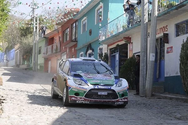 FIA World Rally Championship: Jari-Matti Latvala, Ford Fiesta RS WRC, in Arperos village