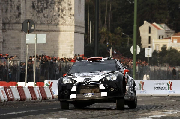 FIA World Rally Championship: Kimi Raikkonen Citroen D3 WRC on the Super Special stage 1 in Lisbon