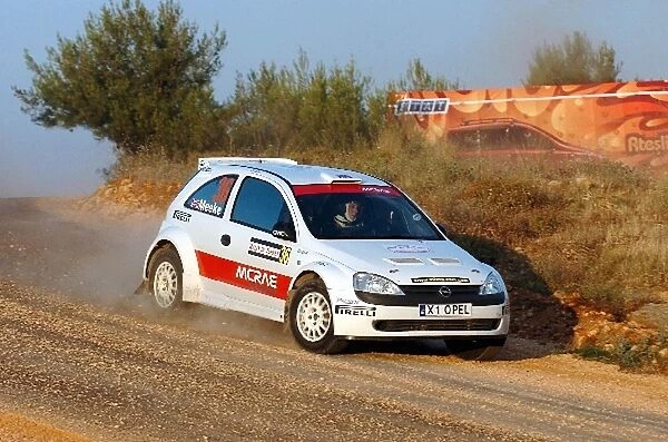 FIA World Rally Championship: Kris Meeke, Opel Corsa Super 1600, in action on the Super Special Stage