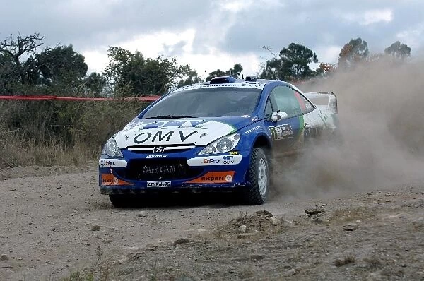 FIA World Rally Championship: Manfred Stohl, Peugeot 307 WRC, on stage 7