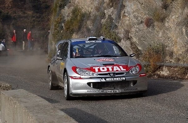FIA World Rally Championship: Marcus Gronholm in action on Stage 8. Day Two