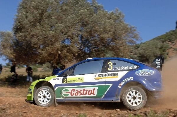 FIA World Rally Championship: Marcus Gronholm, Ford Focus WRC, on the shakedown stage