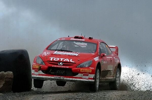 FIA World Rally Championship: Marcus Gronholm, Peugeot 307 WRC, on Stage 9