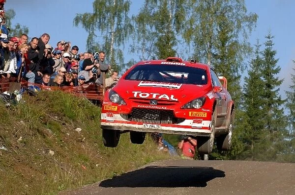 FIA World Rally Championship: Markko Martin, Peugeot 307 WRC, on stage 11