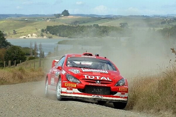 FIA World Rally Championship: Markko Martin, Peugeot 307 WRC, on stage 5