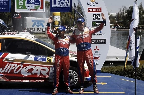 FIA World Rally Championship: Martin Prokop and Jan Tomanek on the podium