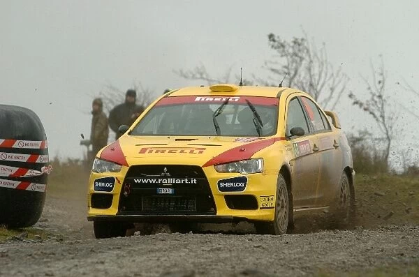 FIA World Rally Championship: Martin Semerad, Mitsubishi, on stage 9