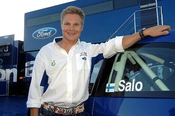 FIA World Rally Championship: Mika Salo at the wheel of the Fiesta ST Group N rally car he will drive as the 00 car on the rally