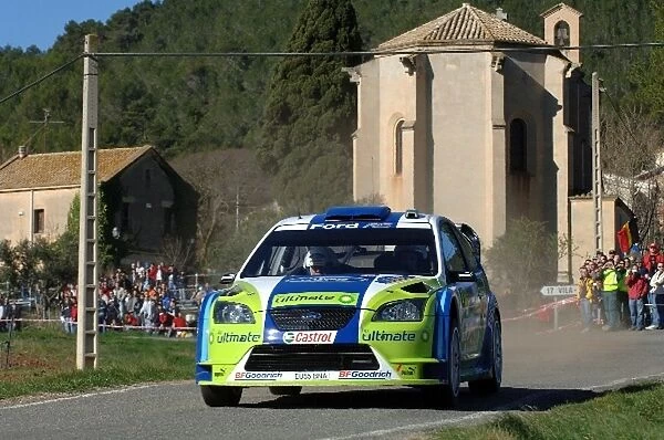 FIA World Rally Championship: Mikko Hirvonen, Ford Focus RS WRC, on Stage 2 suffered later in the day with turbo problems