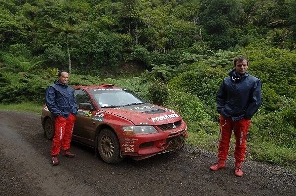 FIA World Rally Championship: Mirco Baldacci, Mitsubishi Lancer, retires from his leading position on stage 14 with a broken transmission
