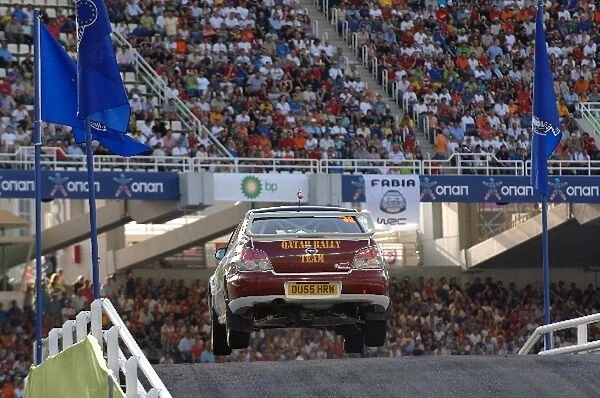 FIA World Rally Championship: Nasser Al Attiyah, Subaru Impreza, on stage 1