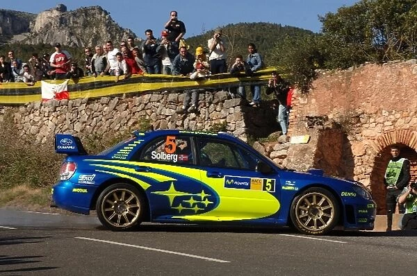 FIA World Rally Championship: Petter Solberg, Subaru Impreza WRC, in action on Stage 5