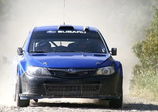 FIA World Rally Championship: Petter Solberg tests the new Subaru Impreza WRC