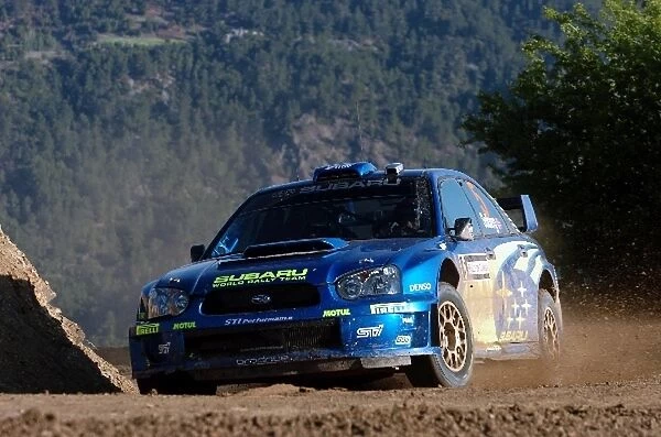 FIA World Rally Championship: Petter Solberg, Subaru Impreza WRC, on Stage 2 finished leg 1 in fourth place