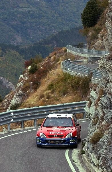 FIA World Rally Championship: Philippe Bugalski, Citroen Xsara WRC, on Stage 7