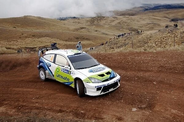 FIA World Rally Championship: Roman Kresta, Ford Focus RS WRC, on stage 7
