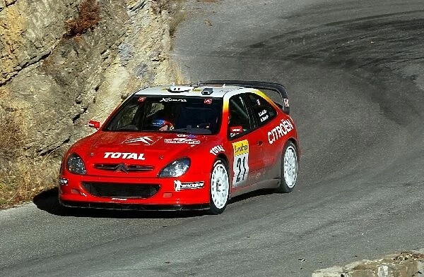 FIA World Rally Championship: Sebastien Loeb in action on the last days stages. Day Three