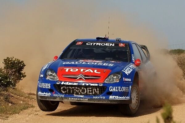 FIA World Rally Championship: Sebastien Loeb, Citroen Xsara WRC, on the shakedown stage