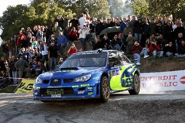 FIA World Rally Championship: Stephane Sarrazin, Subaru Impreza WRC, on stage 10