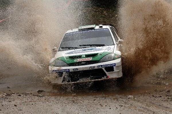 FIA World Rally Championship: Toni Gardemeister, Ford Focus RS WRC, on stage 6