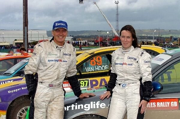 FIA World Rally Championship: Tony Jardine and Lee McKenzie before the final stage