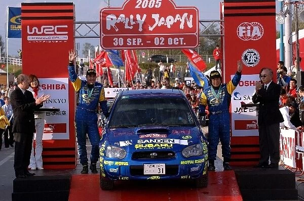 FIA World Rally Championship: Toshi Arai, Subaru, winner of the Production Cup
