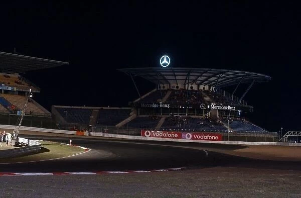 First corner of the Nurburgring in the evening. DTM Championship, Rd 7, Nurburgring