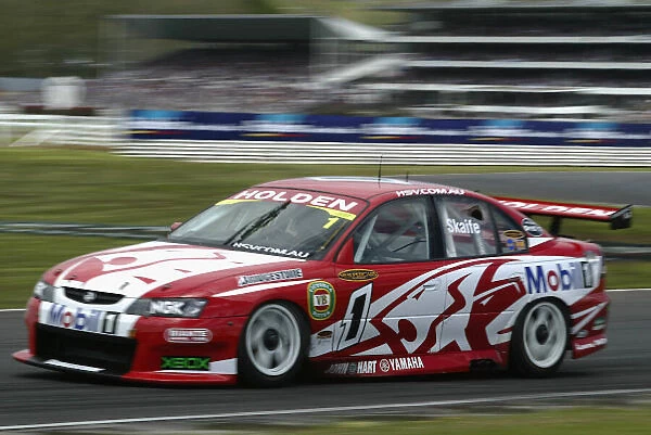 FORD V8 SUPERCAR DRIVER MARK SKAIFE 2nd IN RACE 2 IN NEW ZEALAND TODAY