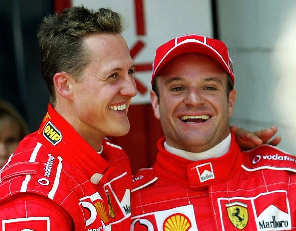 Formel 1 Barcelona Michael Schumacher und Barrichello