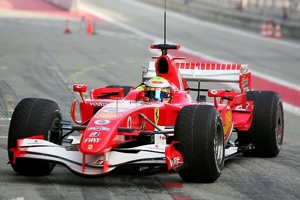 Formula 1 Testing: Felipe Massa Ferrari F248 with a very large pitot tube