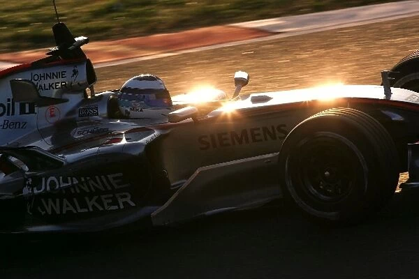 Formula 1 Testing: Mika Hakkinen has his first run in the Mclaren, since retiring