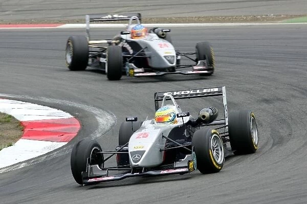 Formula 3 Euroseries: Tom Kimber-Smith, Kolles, Dallara F3-03 Mercedes, in front of Adrian Sutil, Kolles, Dallara F3-03 Mercedes