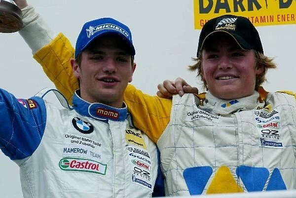 Formula BMW ADAC Championship: Race winner Nico Rosberg left with second place Christian Bakkerud in race two