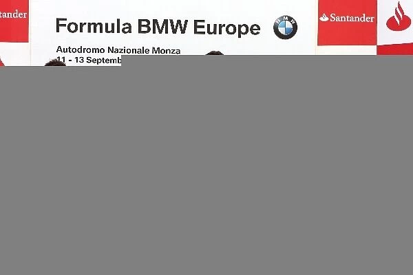 Formula BMW Europe: The podium: Daniel Juncadella Eurointernational, second; Felipe Nasr Eurointernational, race winner; Doru Sechelariu, third