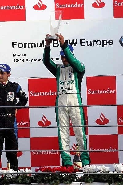 Formula BMW Europe: Race winner Tiago Geronimi Eifelland Racing on the podium