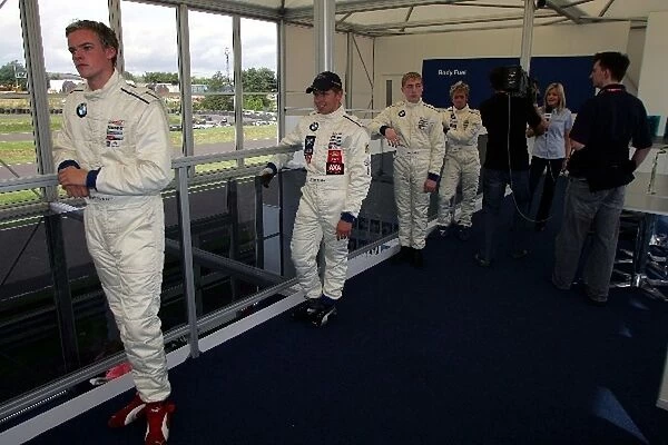 Formula BMW UK Championship: The top four drivers in the championship take part in a TV insert for Motors TV