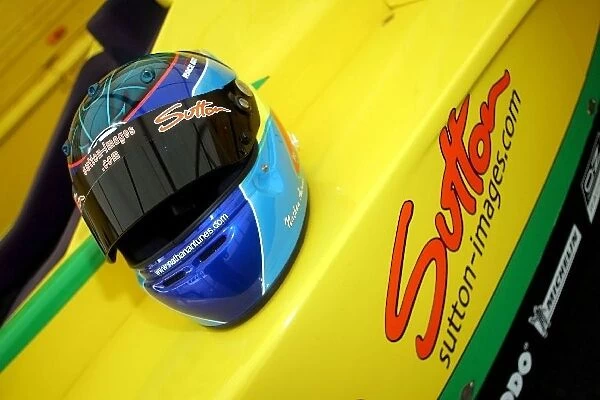 Formula BMW UK Championship: The helmet of Nathan Antunes Motaworld Racing