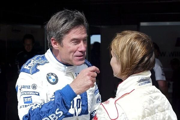 Formula BMW UK Championship: Tiff Needell and Vicki Butler-Henderson film a car challenge for Channel 5s fifth gear