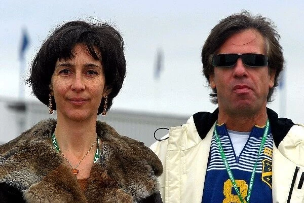 Formula BMW UK Championship: Viviane Senna with her husband