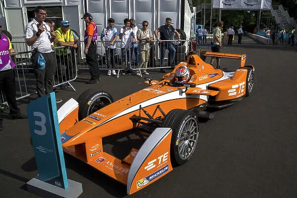 Formula E. Jean-Eric Vergne (FRA) - Andretti Autosport arrives at parc