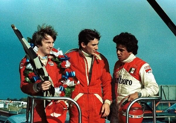 Formula Ford 1600: Rick Morris race winner; Ayrton Senna da Silva second but series champion in his final FF1600 race; Alfonso Toledano Senna├òs