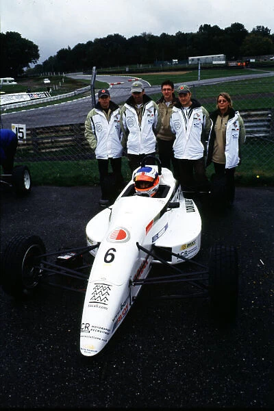 Formula Ford Festival 2001 Olivier Panis and his Formula 1 race engineer David Lloyd
