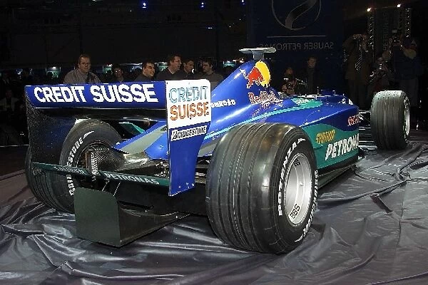 Formula One Launch: Sauber Petronas C21 Launch, 25 January 2002, Dubendorf, Switzerland
