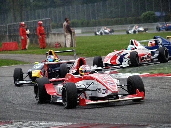 Formula Renault 2. 0 Eurocup: Race 1 start. Leader Kamui Kobayashi Prema Powerteam won the race