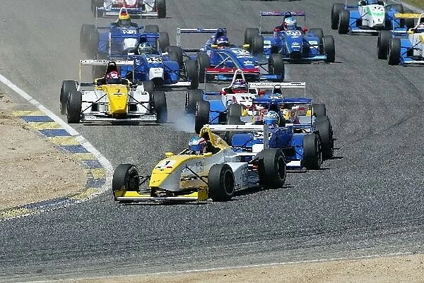 Formula Renault Eurocup: Eric Salignon Graff Racing leads the field into the first corner