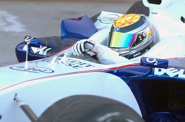 Formula One Testing: 2005 Formula BMW World Finals winner Marco Holzer has his prize test in a BMW Sauber F1. 06