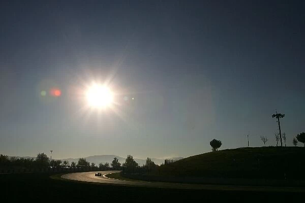 Formula One Testing: Action in the early morning sun