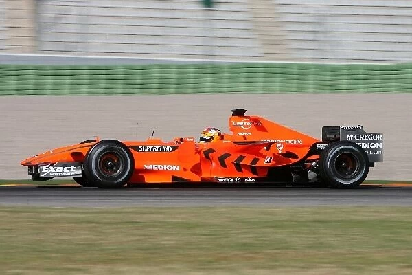 Formula One Testing: Adrian Valles Spyker F8-VII