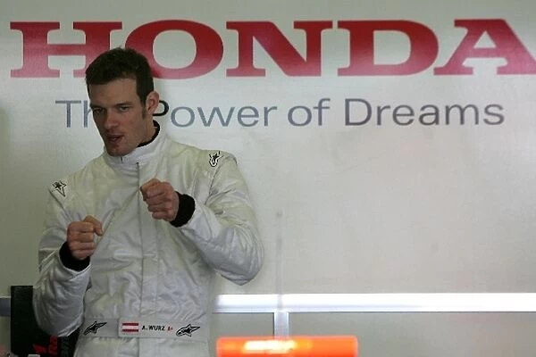 Formula One Testing: Alex Wurz Honda RA108 has very powerful dreams
