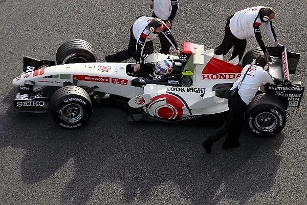 Formula One Testing: Anthony Davidson Honda F1 Racing
